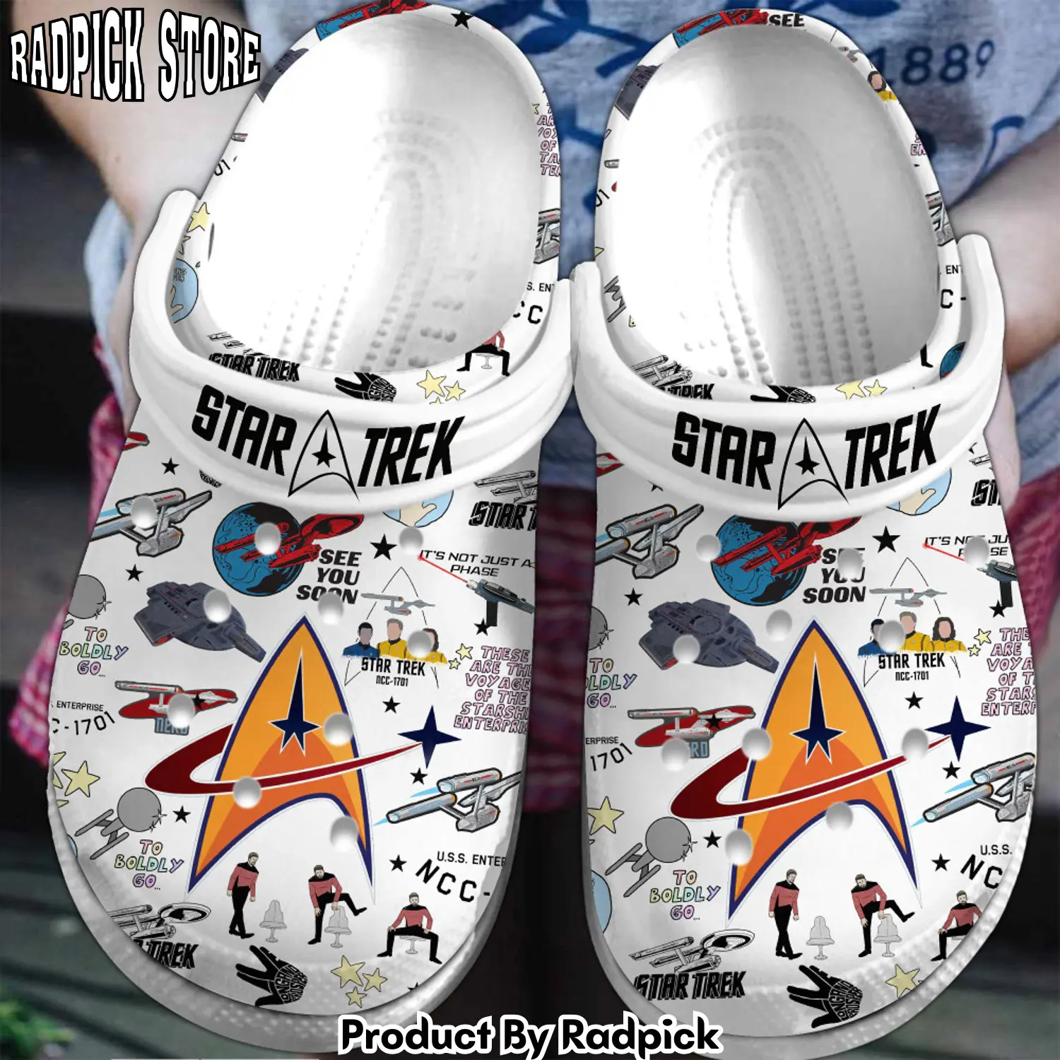 Radpick premium star trek movie clogs shoes comfortable for men women vxz rp6522096